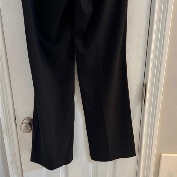 T Tahari Black Trousers w/ Wide Waistband - Picture 7 of 9